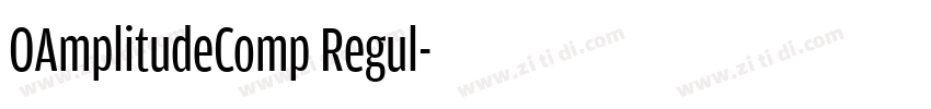 OAmplitudeComp Regul字体转换